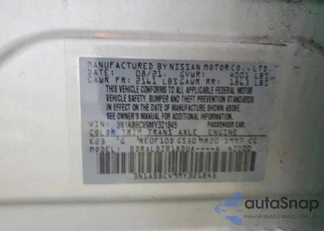 3N1AB8CV9MY321845: 97535455