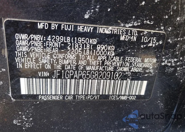 JF1GPAP65G8209102: 72820355