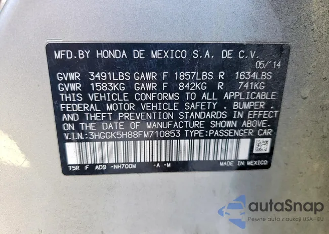 3HGGK5H88FM710853: 73879705