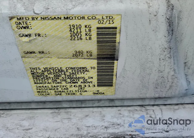 1N4AL3AP2FC268313: 98162115