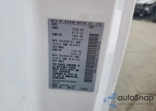 3N6CM0KN2JK690853: 99780435