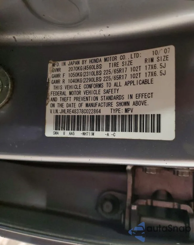 JHLRE48378C022864: 74102395