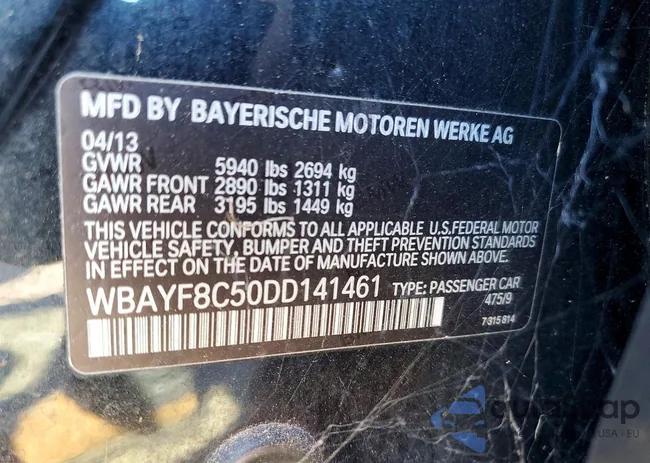 WBAYF8C50DD141461: 73683555