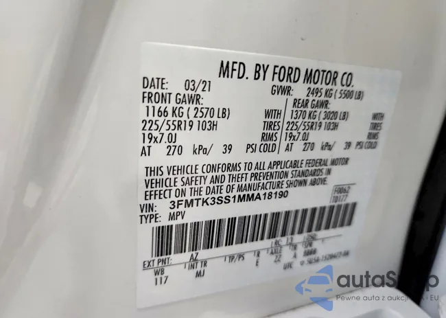 3FMTK3SS1MMA18190: 75255915