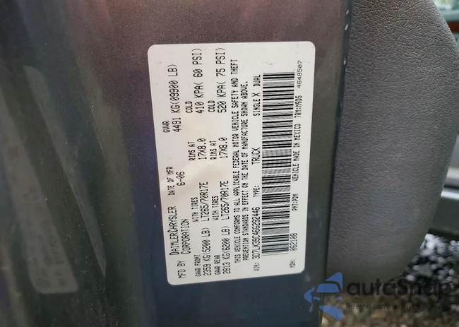 3D7LX39C46G292446: 72602435