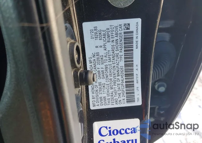 2HGFC2F64LH528263: 75414915