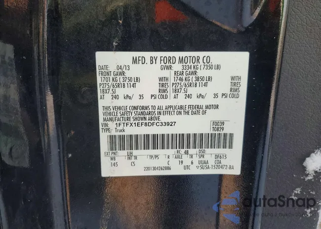 1FTFX1EF8DFC33927: 73494195