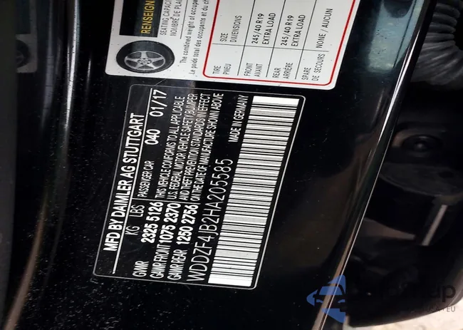 WDDZF4JB2HA205585: 72115775