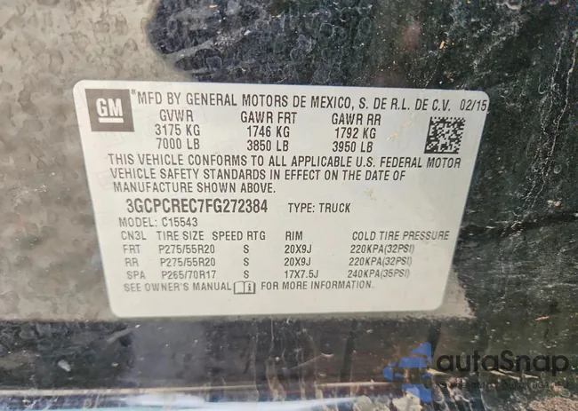 3GCPCREC7FG272384: 74212805