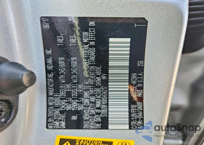 5TDBZRFH0HS434217: 98964665