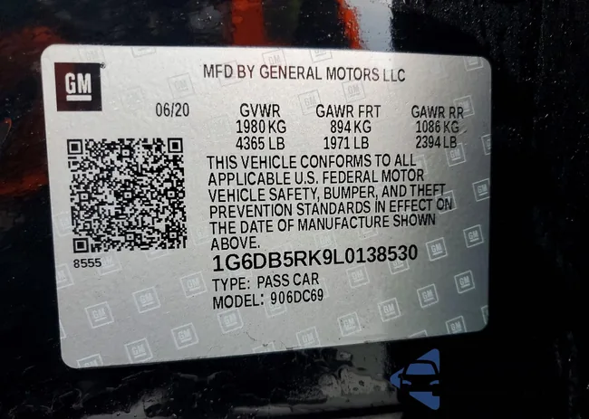 1G6DB5RK9L0138530: 99269855