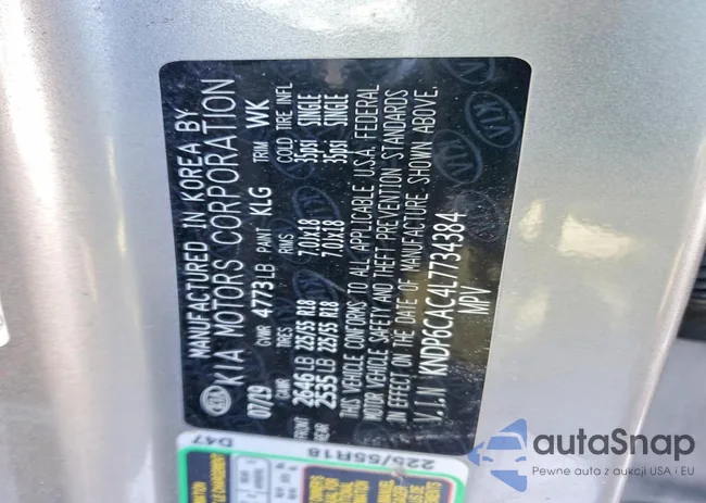 KNDP6CAC4L7734384: 73512245