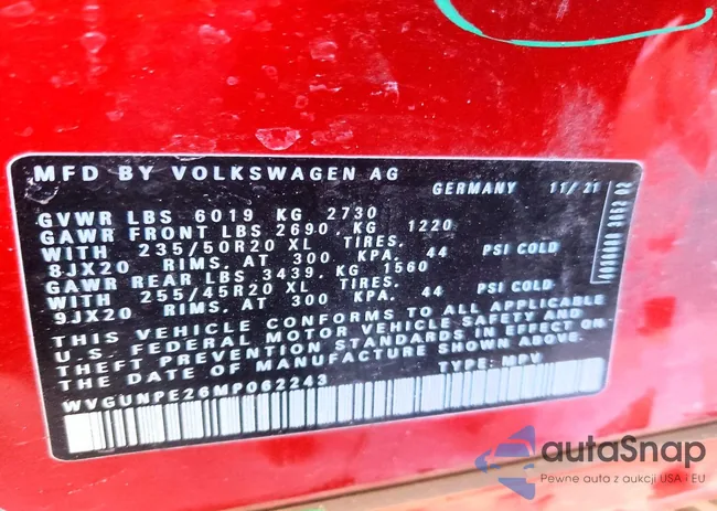 WVGUNPE26MP062243: 74878085