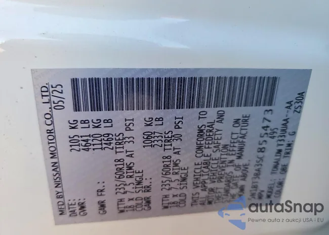 5N1BT3BA3SC855473: 98961485