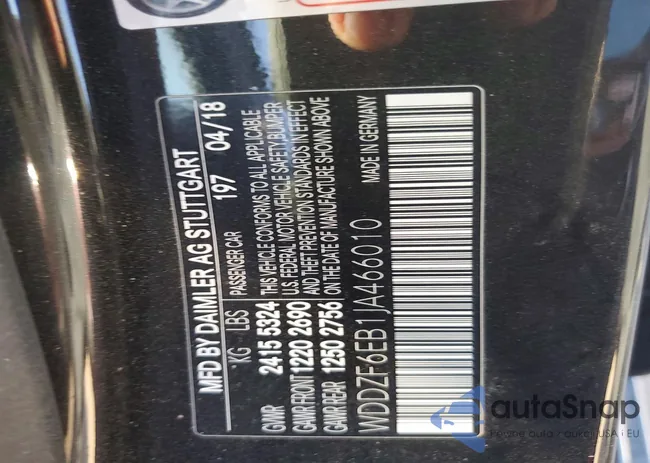 WDDZF6EB1JA466010: 73637745