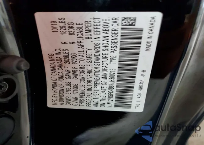 2HGFC4B87LH300213: 74244435