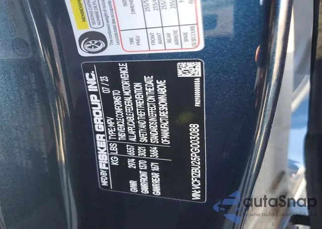 VCF1ZBU25PG003088: 72489615