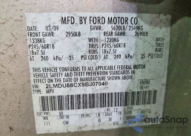 2LMDU88CX9BJ07040: 98894975