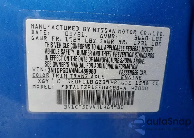 3N1CP5DV4ML489980: 98592975