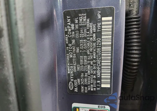 KM8HFCAB2TU361290: 73001245