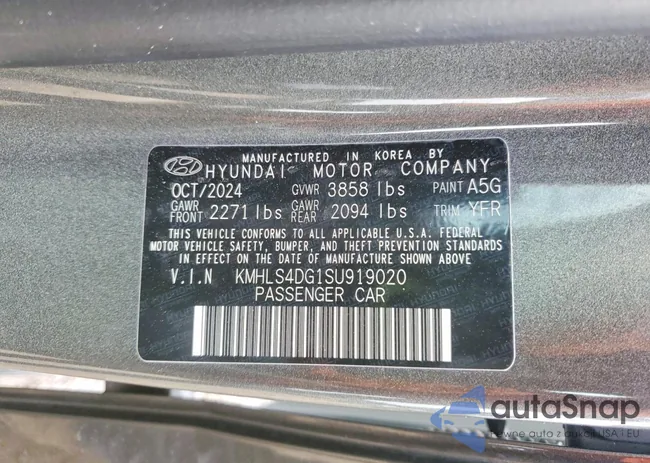 KMHLS4DG1SU919020: 98946365