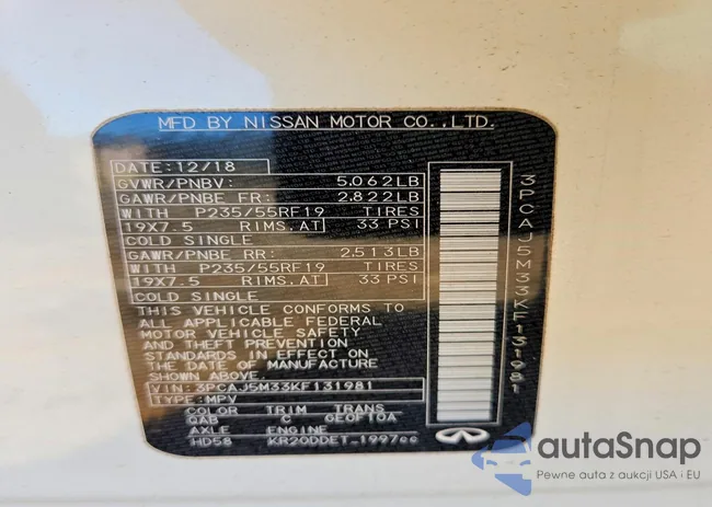 3PCAJ5M33KF131981: 99577655