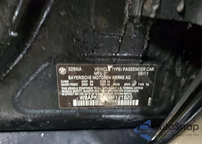 WBAPK5C56BF121920: 74418605