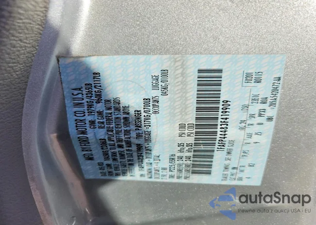 1FAFP44483F419909: 74338705