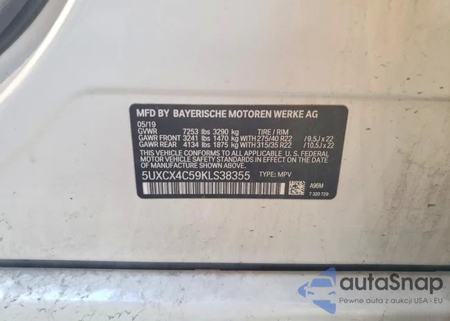 5UXCX4C59KLS38355: 74574965