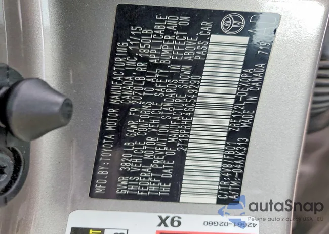 2T1BPRHE4GC549290: 73254085