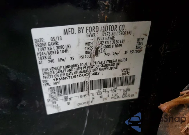 1FM5K7D91DGC93482: 72332055