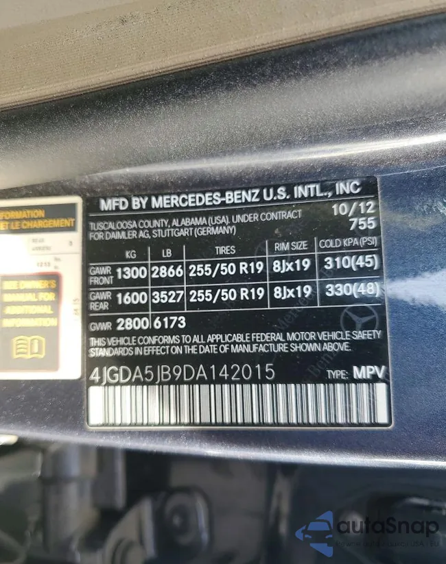 4JGDA5JB9DA142015: 75278135