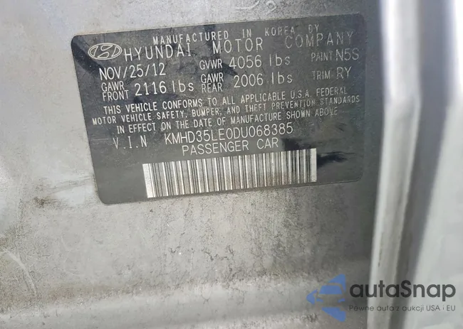 KMHD35LE0DU068385: 99429965