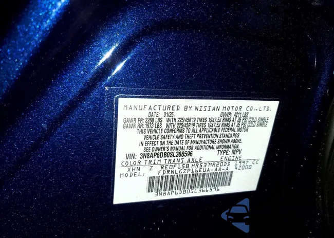 3N8AP6DB0SL366596: 73386925