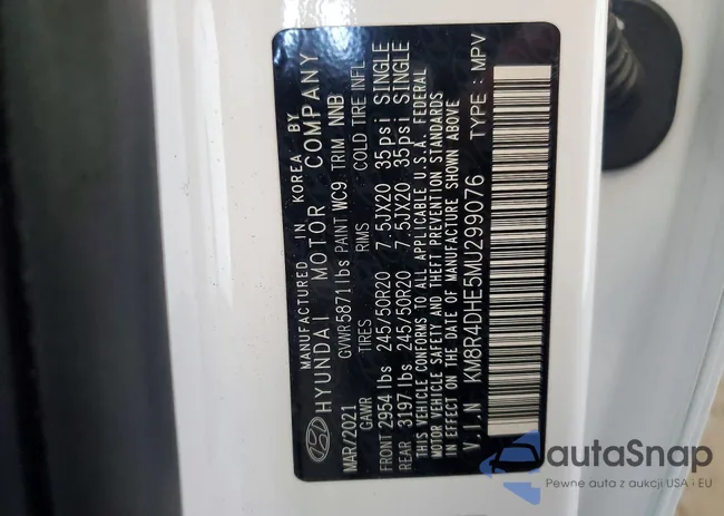 KM8R4DHE5MU299076: 73424355