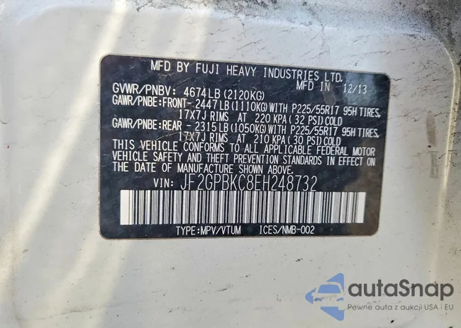 JF2GPBKC8EH248732: 72399525