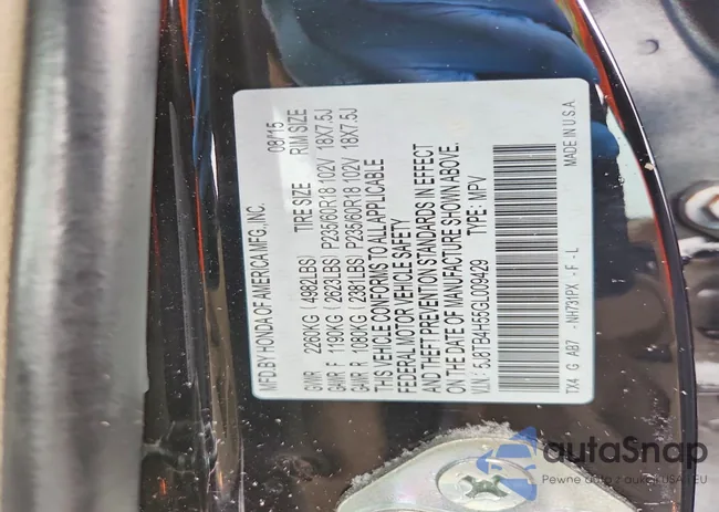 5J8TB4H55GL009429: 74268055