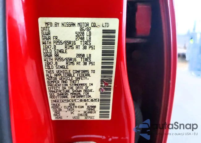 1N6ED29X32C380309: 99926555