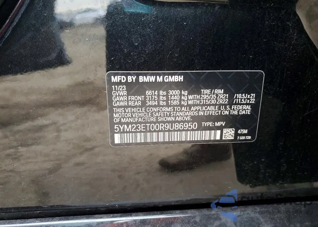 5YM23ET00R9U86950: 72310165