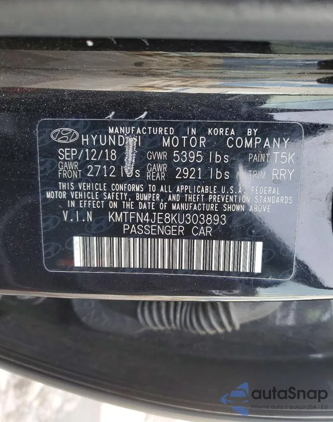 KMTFN4JE8KU303893: 98164905