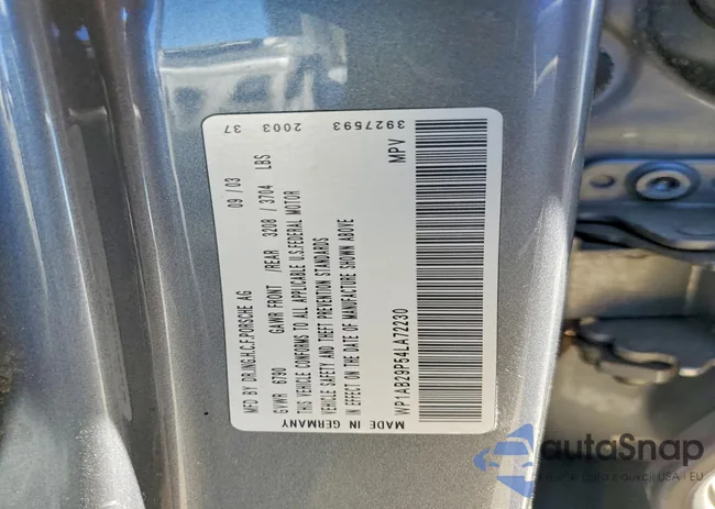 WP1AB29P54LA72230: 73053985