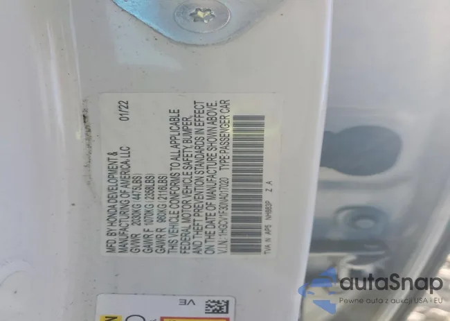 1HGCV1F30NA017020: 73598285