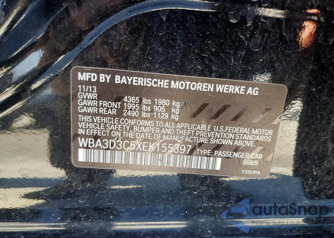 WBA3D3C5XEK155397: 99724085