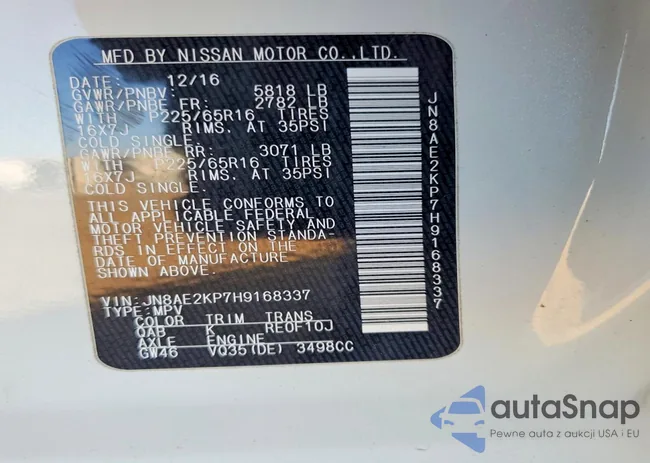 JN8AE2KP7H9168337: 73672055