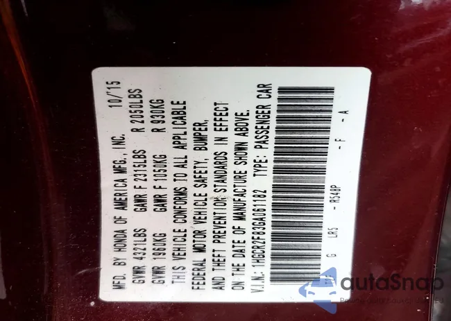 1HGCR2F83GA061182: 99708435