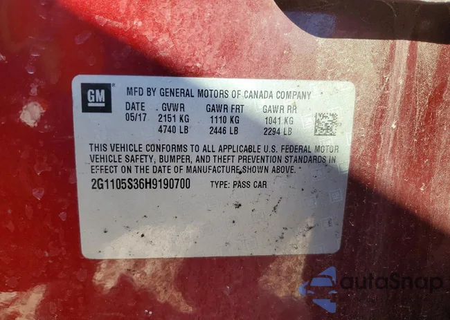 2G1105S36H9190700: 74269095