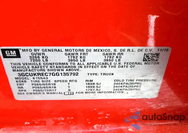 3GCUKREC7GG135792: 75152645