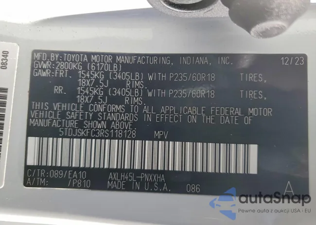 5TDJSKFC3RS118128: 99709725