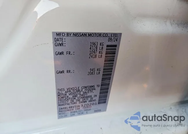 1N4BL4BV3SN320201: 98231875