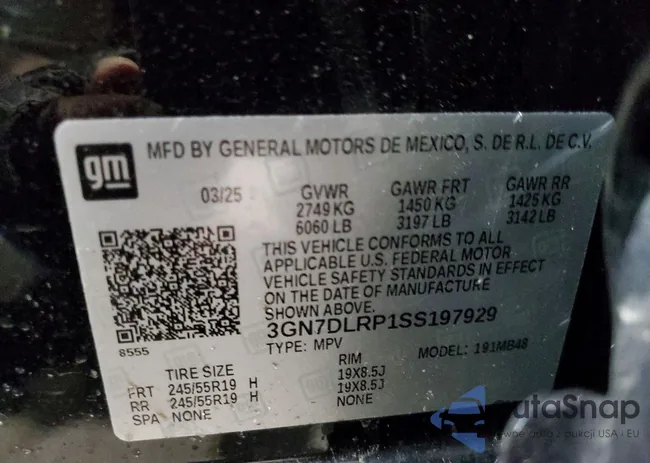 3GN7DLRP1SS197929: 72192635